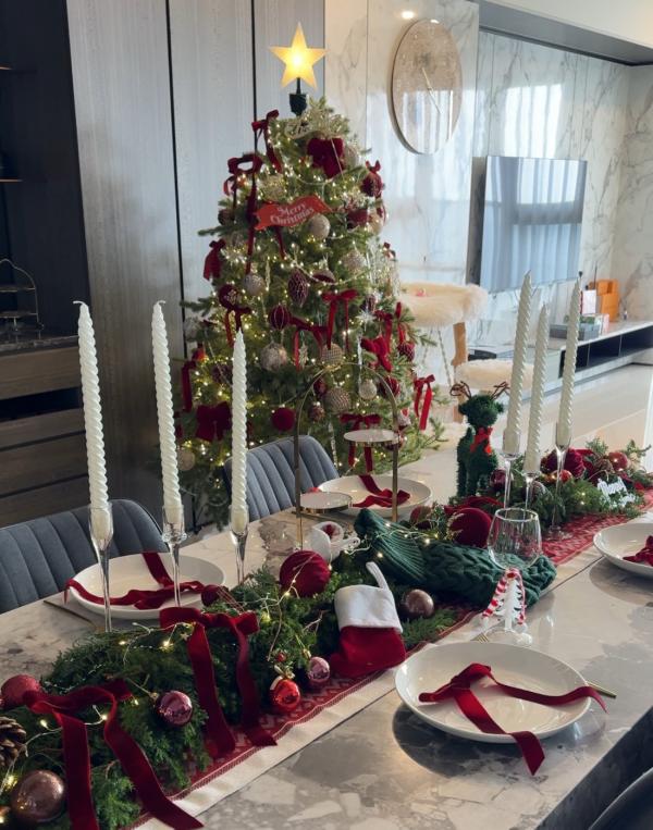 聖誕節餐會佈置