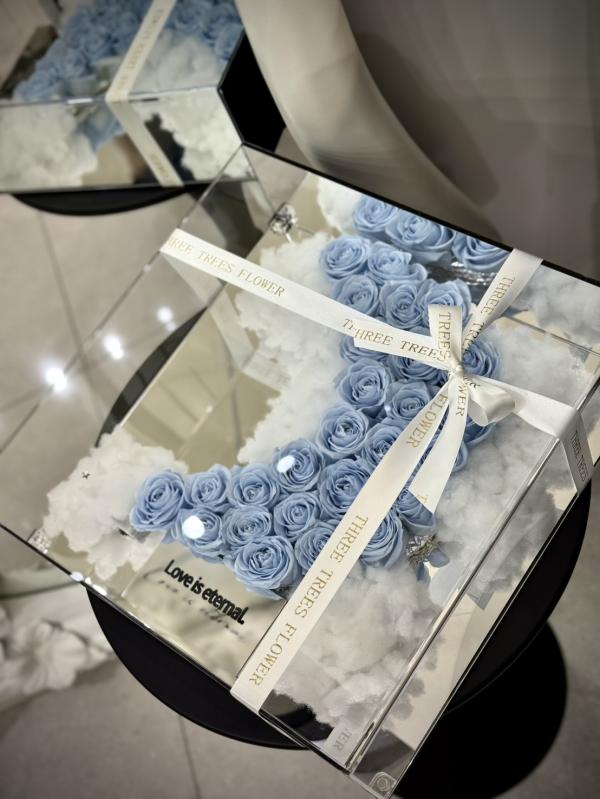 高級壓克力永生玫瑰花盒