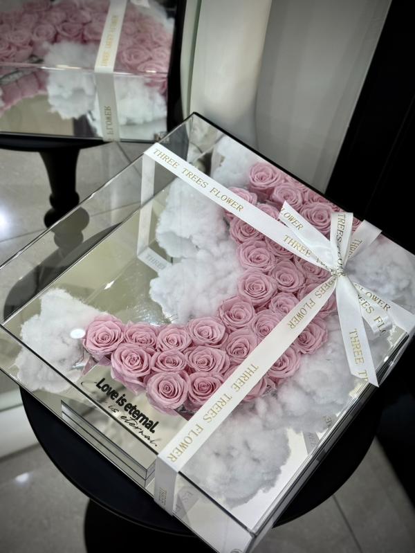 高級壓克力永生玫瑰花盒